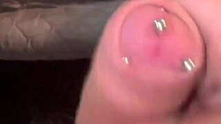 this chubby solo bdsm guy shows off his small pierced useless cock belly fat ass and cumshot