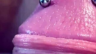 this chubby solo bdsm guy shows off his small pierced useless cock belly fat ass and cumshot