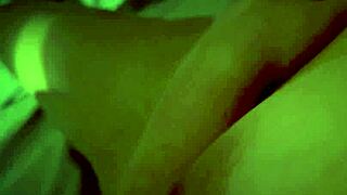 my hot neighbor milf huge shaved tits dildo fucks to massive pussy orgasm pov