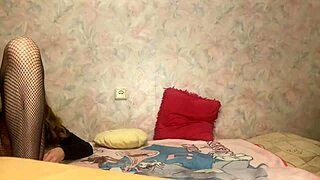 Babe in pantyhose teases before sucking me deep