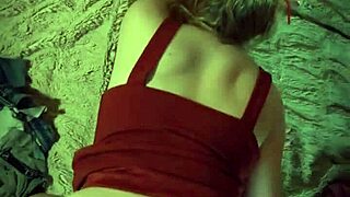 Bent over the birthday blonde teen takes huge cock creampie near party guests