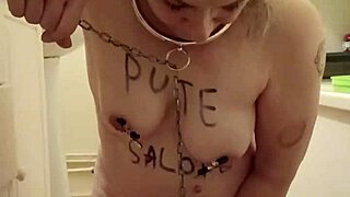 Ready to watch my piss slave take the belt outdoors?