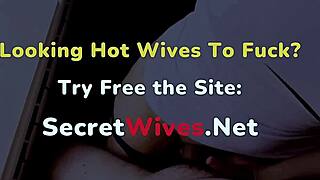 cheating wife pulls panties aside for quick doggystyle cumshot