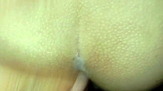 sultry latina takes deep anal creampie pounding