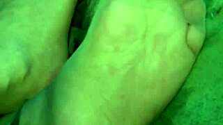 german chubby feet in sheer pantyhose tease up close