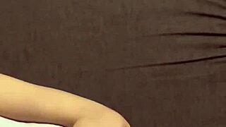 Wife Sleeps on Sofa, I Film, Strip Underwear, Lick Boobs and Pussy