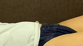 Wife Sleeps on Sofa, I Film, Strip Underwear, Lick Boobs and Pussy