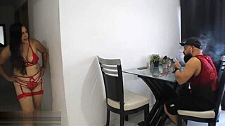 hot milf stepmom catches me and trades silence for my cock since hubby fails her in spanish porn