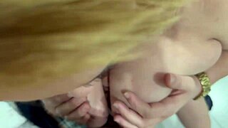 Big tits Colombian milf slurps young cock before juicy pounding