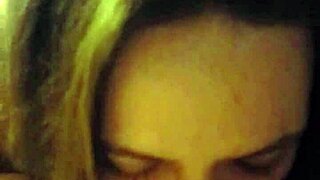 new fat wife surprises with deep blowjob on hubby's thick cock