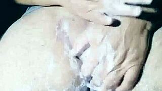 sensual naked man showers with big cock handjob and exotic massage vibes