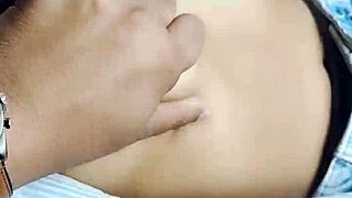 Beautiful nri gf masturbates juicy pussy car ride public flashing tease