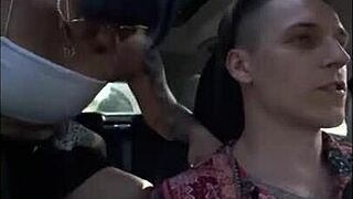 asian milf teen threesome starts with adult games then turns to forest creampie riding