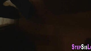 Pov amateur stepsis fingers pussy before taking huge cock deep