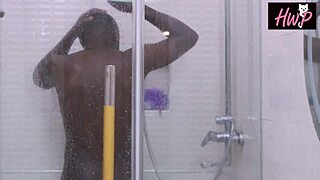 Horny Housewife Fucks Chubby Ebony Househelp Doggystyle with Husband Watching