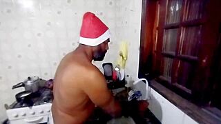 naughty christmas creampie at home, you watching?