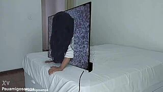 samara from halloween shows up horny for two black cocks at once 🎃🍆🍆