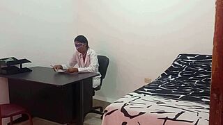 hey, wanna see this latina lesbian doctor and her bestie flashing toys while masturbating in the office?