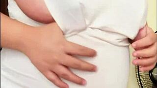 Exotic Pregnant Arab's Swollen Belly Hides Milky Tits Ready to Burst Suggestively