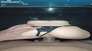 wanna see this fuck doll creampied doggystyle on desk?