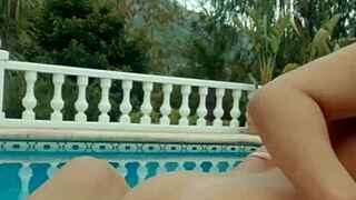 damn chris diamond fucks me rough outdoors in lingerie 😈 deepthroat & doggy