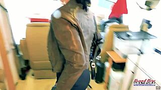 Tattooed Brunette Raven Lane Sucks Cock Fucked Hard