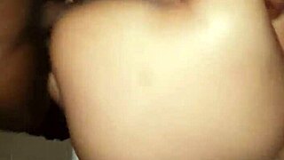 yo check this big booty latina handling that monster black cock