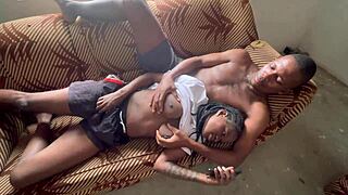 COZY Evening With Girlfriend's Huge Ass Worship And Screams!