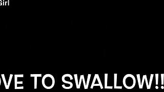 Blindfolded sub handcuffed for sloppy footjob and deepthroat blowjob