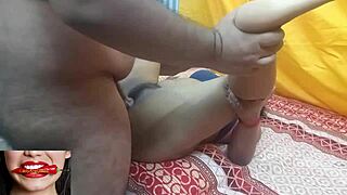 Indian milf bhabhi bends over outdoors for rough pussy pounding with hindi moans