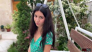 hottie loses game walks streets with HUGE FACIAL CUM covering her face cumwalk challenge!