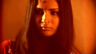 exotic brunette indian girlfriend teases with sultry solo charm