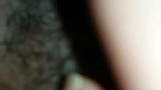 secret creampie fills neighbor's hairy japanese pussy to overflowing