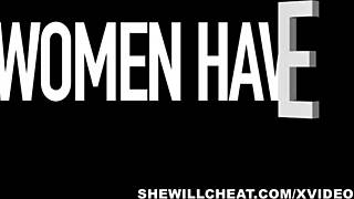 unhappy wife fucks boytoy hard right in front of hubby 😈💦