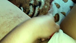 teasing my clit hard with vibrator till i explode in cum