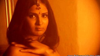 exotic brunette indian girlfriend teases with sultry solo charm