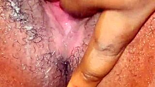 Teen Ebony Fingers Dripping Wet Pussy Lips Outdoors