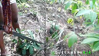 i spot young bbw fetching wood in bush, help her then she rides my bbc hard outdoors till creampie