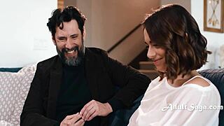 girlfriend sophia burns cheats fucking old granny in classroom rough cunilingus