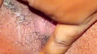 Teen Ebony Fingers Dripping Wet Pussy Lips Outdoors
