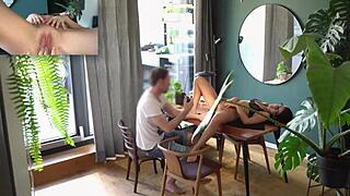 Asandra's first bite awakens dream girlfriend allure