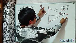 japanese nerd student angles 68 sexual math at 30 degrees in bedroom with brown eyes