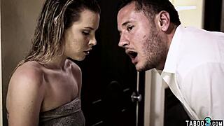 Who Could Resist Cleaning Up This Petite Homeless Teen Before Pounding Her Bent Over?!