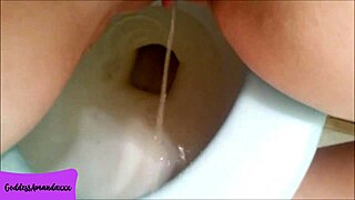 Pounding My Dripping Shaved Pierced Pussy in the Bathroom Like a Horny Beast