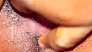 Teen Ebony Fingers Dripping Wet Pussy Lips Outdoors