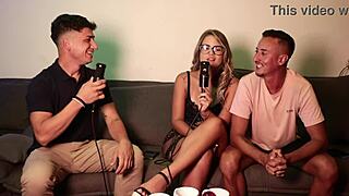 she had this wild fetish to film fucking the single guy adapts to crazy bisexual swingers invite on sheer red