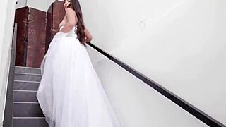 Bride Nuria Millan takes 6on1 ATM balls-deep DAP extreme deepthroat