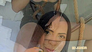 Luana Aguiar's Sheer Smoke-Fueled Bareback Anal Creampie Ride