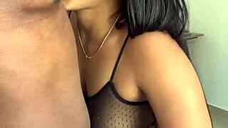 cute brunette girlfriend licks and sucks her man's nipples endlessly amateur fun