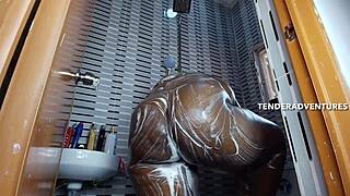 Hottest Big Booty Ebony Shower Creampie Doggystyle Black Cock Pounding